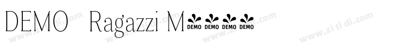 DEMO   Ragazzi M字体转换